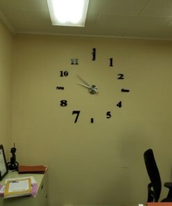 Elikeable Modern 3D Frameless Large 3D DIY Wall Clock Watches Hours DIY Decorations Home for Living Room Bedroom (black) Black 27 611UCxfLfML