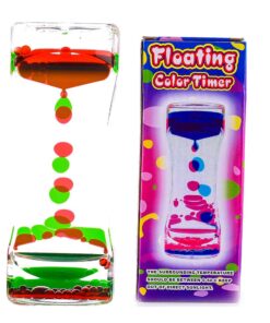 YUE Action Liquid Timer 2 Pack/Liquid Motion Bubbler Timer for Calming Sensory Toys, Autism Toys,Fidget Toy, Children Activity, Desk Toys,Novelty Gifts, Assorted Colors (Green+Red Set) Green+red Set 15 611VSwPR4 L