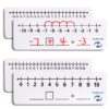 2 Pack -10 to10 Double Sided Dry Erase Number Line Board for Students，Teacher Supplies, Number Line for Classroom and Desk, Math Manipulatives for Math Center，High Quality Durable 12 x 4 Inch 0 to 20 Negative Number Line
