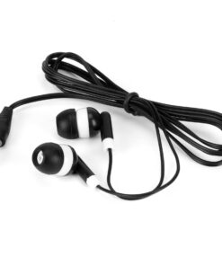 Alternative view of Earbuds Bulk 100 Packs Black Student Headphones for Classrooms Wired Earphones Individually Bagged for School Hospital Airplanes (Black) 100 pack