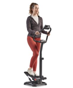 Alternative view of Sunny Health & Fitness 2-in-1 Power Stepper with Resistant Bands & Handlebar, Low-Impact Cardio, Space-Saving, Height-Adjustable, 330 LB Max & SunnyFit® App Enhanced Bluetooth Connectivity SF-S021055