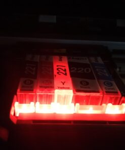 Kingjet Compatible for Canon 220 221 Ink Cartridges, Replacement for Canon PGI-220 PGI220 CLI-221 CLI221 Work with PIXMA MP560 MP620 MP620B MP640 MP980 MP990 MX860 IP3600 IP4600 IP4700, 15 Pack 24 611fn8R3EeL