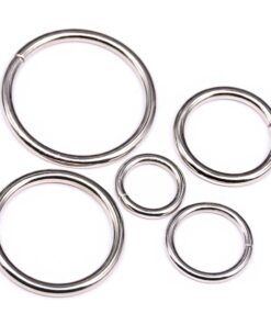 Swpeet 50 Pcs Sliver Assorted Multi-purpose Metal O Ring for Hardware Bags Ring Hand DIY Accessories - 15mm, 19mm, 25mm, 32mm, 38mm Oring-sliver-50 10 611h4WhWAUL