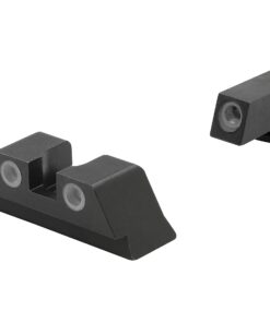 Alternative view of Meprolight Tru-Dot tritium night Sights set Compatible with Glock 19 17 20-25 26 27 28-35 37 39 43 43x 42 48 tritium self luminous fixed sights, Green, Orange or Yellow tritium available on rear sight Green/Orange 17,19,22,26 STD Frame
