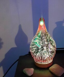 Porseme Essential Oil Diffuser 3D Firework Glass Aromatherapy Ultrasonic Humidifier Rose Gold, Auto Shut-Off, Timer Setting, BPA Free, Aroma Decoration for Home, Office, Gym, Spa, Premium Gift 100ml C2-100ml Rose Gold Afantty 23 611hXWNRTEL