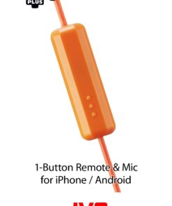 BLACK GUMY In ear earbuds with stay fit ear tips and MIC. Wired 3.3ft colored cord cable with headphone jack. Small, medium, and large ear tip earpieces included. JVC GUMY HAFX7MB Black Mic/Remote 11 611kX0hgjTL