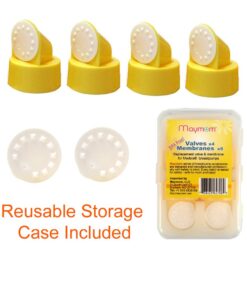 Replacement Valve and Membrane Compatible with Medela Breastpumps (Swing, Lactina, Pump in Style), 4X Valves/6x Membranes, Part #87089; Repaces Medela Valve and Medela Membrane 9 611lTHQtl6L