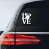 Mouse Bow Love Sticker Decal Notebook Car Laptop 4" x 5" (White) 23 611m1Y4QQ5L