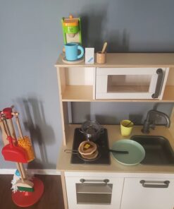 Hape Kid's Coffee Maker Wooden Play Kitchen Set with Accessories 31 611mYaMUQyL