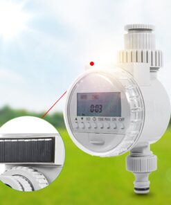 1Pc Solar Power Home Garden Auto Water Saving Irrigation Controller LCD Digital Watering Timer,Automatic Irrigation System WiFi Independent Start Time,Automatic Irrigation System WiFi for Each Valve, 12 611nEaRMZrL 1
