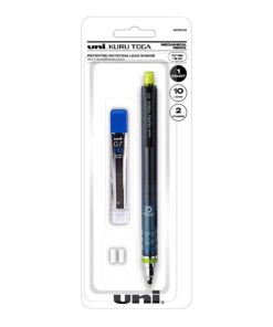 uni-ball Kuru Toga Mechanical Pencil with 0.7 mm Lead Refills & Pencil Erasers, HB #2 Black 23 611nrXw4 HL 1