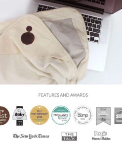 Belly Armor Blanket - Set of 1 EMF Blanket Lined with RadiaShield® Fabric - 30 x 35 Inches, 100% Cotton in Organic Chic - Anti-Radiation Baby Armor for Pregnant Women and New Born Babies 12 611qflipJNS