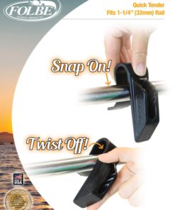 Folbe F041 - Quick Tender - Boat Fender Hanger Adjuster Clip (Sold in Pairs) - Fits 1 1/4" (32 mm) Rails - White 5 611qnYVBeUL 1