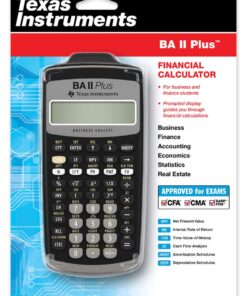 Texas Instruments BA II Plus Financial Calculator, Black Medium 16 611qugtxrL