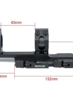Green Blob Outdoors GBO (Extended) QD Scope Rings Mount Top Rail Extended 30mm - 1 inch Ring Tactical for Burris, Nikon, Leupold, Vortex, UTG, (Black) 15 611rmICsiTL