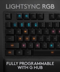 Logitech G513 RGB Backlit Mechanical Gaming Keyboard with GX Blue Clicky Key Switches (Carbon) 29 611sUhSPGHL