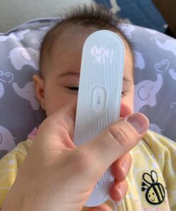 iHealth No-Touch Forehead Thermometer, Infrared Digital Thermometer for Adults and Kids, Touchless Baby Thermometer, 3 Ultra-Sensitive Sensors, Large LED Digits, Quiet Vibration Feedback, Non Contact White 50 611tsZYRXCL