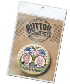Donald Trump 3 Inch Large Button - Gold Jugate Photo with Mike Pence 2020 6 611umntPnfL