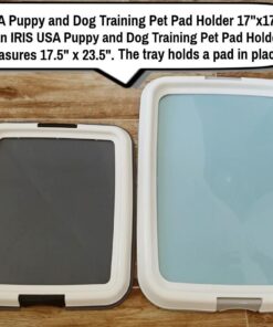 IRIS USA Small Pet Training Pad Holder, Dark Gray 17"x17" 47 611x danD7L