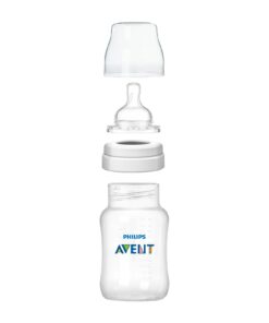 Philips Avent Classic Plus Baby Bottles, 9 Ounce (5 Pack) Clear 9 Ounce (Pack of 5) 9 611xIKXoqsL
