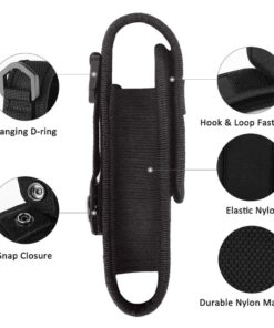 2-Pack Flashlight Pouch Holster Holder for 5"-6.5" Flash Light Compatible with Fenix UC30 UC35 E35 Surefire G2X 6P 6PX E2L 501B 502B Streamlight ProTac XTAR TZ20 (2 Flashlight Holster) 35 611xbR1TNzL