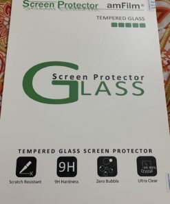 amFilm Screen Protector for New iPad 9 / iPad 8 / iPad 7, Apple Pencil Compatible, Tempered Glass, 2 Pack 34 611yHyasSZL