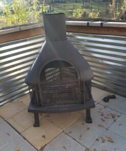 UniFlame WAF1013C Firehouse with Chimney, Black 45 611yO7DEwAL