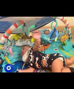 Bright Starts Disney Baby Finding Nemo Mr. Ray Ocean Lights & Music Gym, Ages Newborn + 37 611ynhsyHVL