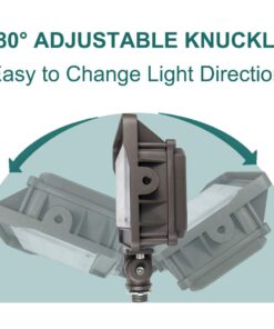 kadision LED Flood Light Outdoor with Dusk to Dawn Photocell, 50W 6500LM IP65 Waterproof Adjustable Knuckle Mount LED Flood Lights 5000K 100-277V ETL Listed 25 612 bex2sL