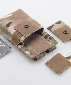 Warrior Quest Adjustable 1000D Nylon Short Radio Pouch – Molle Radio Pouch Tactical Radio Holster … Multicam Camo 14 6123LR JoYL