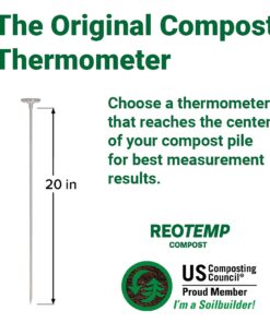 Alternative view of Reotemp 20 Inch Fahrenheit Backyard Compost Thermometer with Digital Composting Guide