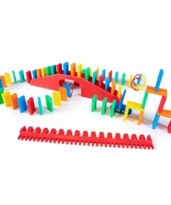 Bulk Dominoes Kinetic Domino Kit | Dominoes Set, STEM STEAM Small Toys, Family Games for Kids, Kids Toys and Games, Building, Toppling, Chain Reaction Sets (68pc) Explorer 68pc 14 6127NdHK1L