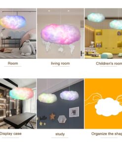 3D Big Cloud lightning Light Kit Music Sync Warm White Multicolor lightning Changing Strip Lights 360 Degree Wireless Remote APP NO DIY Coolest Decorations for Adults and Kids Indoor Home Bedroom 1 21 6127VRuXfwL
