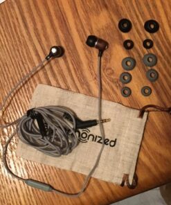 Symphonized Bling Premium Genuine Wood in-Ear Noise-isolating Headphones with Mic and Nylon Cable (Gray) Gray 15 612B3OmF4HL