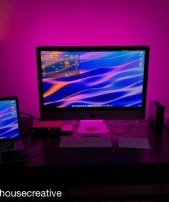 Luminoodle Color Bias Lighting, USB TV and Monitor Backlight LED Strip Lights Kit with Dimmer, Remote - 6.6 ft for 24" to 60" TV - Medium Pro:Medium(24 - 29 in TV) 47 612BAdmNdRL