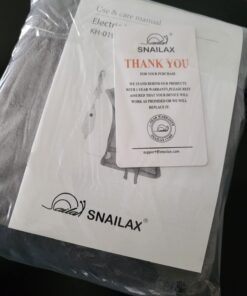 Snailax Heating Pad for Back Pain Relief, Electric Large Heating Pad for Neck and Shoulders,Cramps, Neck Warmer Weighted Wearable Back Heated Wrap, 6 Heat Settings & Auto Shut Off, Washable,Gifts 24" x 33"Gray 84 612BLtWe18L