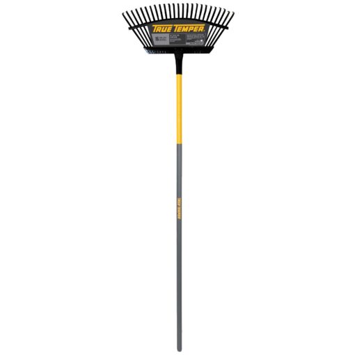 True Temper 1789000 25-Tine Steel Lawn Rake, 18-Inch, Multi