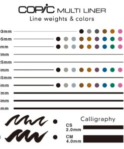 Copic Markers MLA2 Multiliner Inking Pen, Set A-2,Black 7 Pens Black 11 612D1cKnmTL