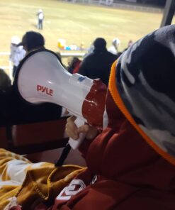 Pyle Megaphone Speaker Lightweight Bullhorn - Built-in Siren, Adjustable Volume Control and 800 Yard Range - PMP30 White 26 612D66lrr7L