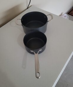 Martha Stewart Bosworth 10 Piece Hard Anodized Nonstick Aluminum Cookware Set - Black 28 612EeQXQ7sL