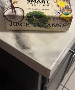 SMART Pressed Juice 1-Day Organic Juice Cleanse | Healthy Detox Program | Vegan Vanilla Protein, Green Juice, Beets Juice & Pineapple Chia Cleanse | High Fiber & Vegan 32 612FE2Y0MaL