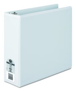 Alternative view of Wilson Jones 3 Inch 3 Ring Binder, Basic Round Ring View Binder, White (W362-49W) 1 Binder