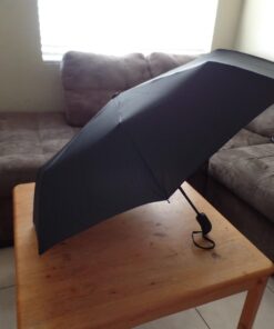 Amazon Basics Automatic Small Compact Travel Umbrella, One Size, Black 25 612FP6S0jZL