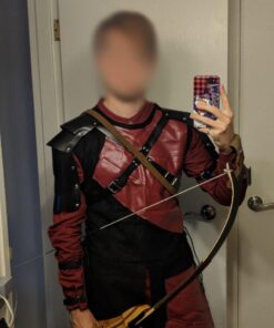 iiniim Men's Adjustable Faux Leather Body Chest Harness with Shoulder Armors Buckles 23 612GxuO7GhL