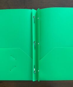 Colored 3-Prong Plastic Folders with Pockets (6 Pack, Assorted Colors), Folders with Labels, 2-Pocket School Folders , Pocket Folders with Fasteners, Tear-Resistant, Acid Free 6 Vibrant 6 Pack 22 612IwizyAEL
