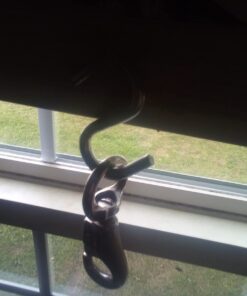 Hanging Chair/Hammock Chair Swivel Hook Snap - 500 LB Capacity - Outdoor/Indoor (500 LB Weight Limit) by Impresa 500 LB WEIGHT LIMIT 21 612JaiGaGbL