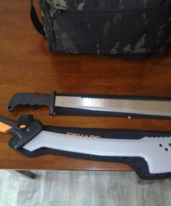 Fiskars Machete Axe - 18" Curved Blade with Nylon Sheath - Lawn and Garden Tools - Orange/Black 48 612JkSA5oeL