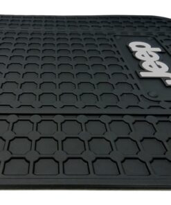Jeep Logo Car Truck SUV Front & Rear Seat Rubber Floor Mats - 4PC 13 612P0DQXjSL