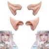 HOMEYA Elf Ears Halloween Cosplay Costumes Pointed Prosthetic Ear Tips Christmas Cosplay Gift for Women Kids Teens Men (2 Pairs) 2 Pairs 4 612QDvacezL