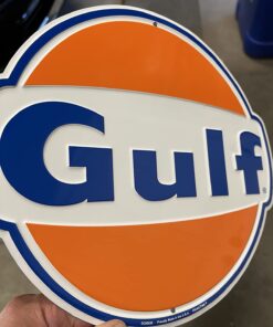 Alternative view of Hangtime Gulf Oil Nostalgia Sign Die Cut